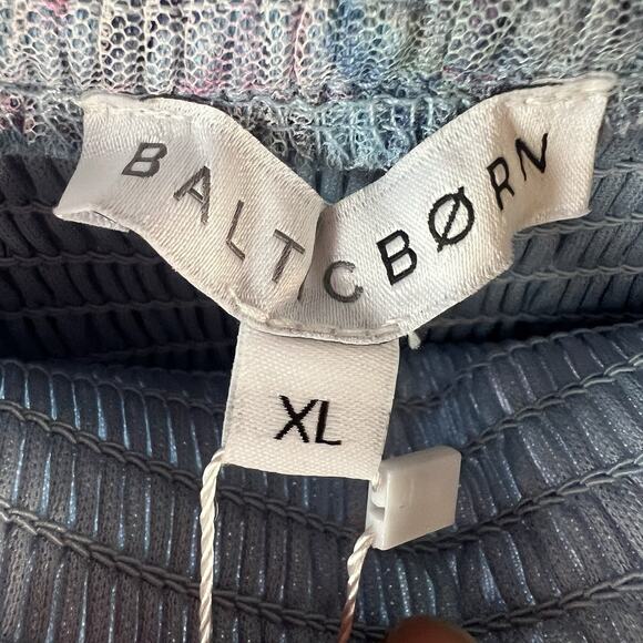 NWT Baltic Born Dress Floral Smocked Blue Clementine Tulle Maxi XL Milkmaid - Picture 7 of 11